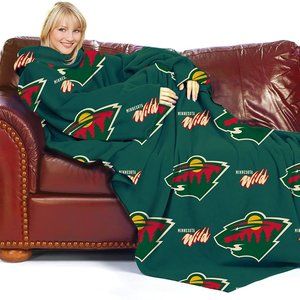 NHL Minnesota Wild Snuggie Throw Blanket